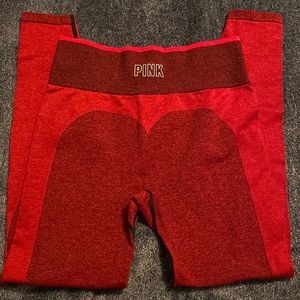 Red Victoria Secret Seamless Legging, Medium